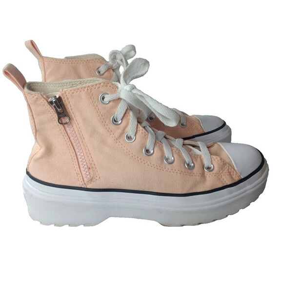Converse Chuck Taylor All Star Lift Platform High Shoes Size 6.5 Peach Beam - Picture 3 of 10